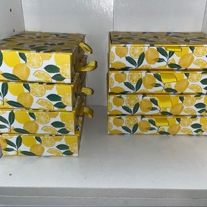 Set of 8 Lemon Containers